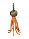 Candle Holder in Orange Color 17.5x27.5x17.5cm 1pcs