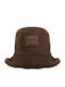 UGG Γυναικείο Δερμάτινο Καπέλο Bucket Μπλε