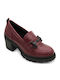 Women's Loafers in Burgundy Color