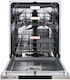 De'Longhi Einbaugeschirrspüler für 16 Gedecke B60xH82.5cm