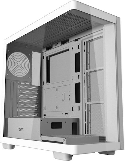 Darkflash DS900G Gaming Midi Tower Computer Case with Side Window White