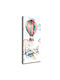 Kinder Wandkunst Leinwand Dekoration Innenraum Ballons Flugzeuge 50x125 cm