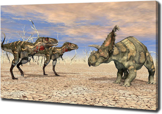 High Quality Canvas Wall Art Print Dinosaurs 100x70 Cm