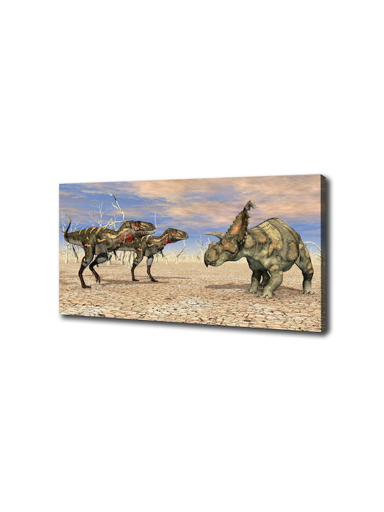 Kinder Wandkunst Canvas Ideal tägliche Dekoration Dinosaurier 100x50 cm