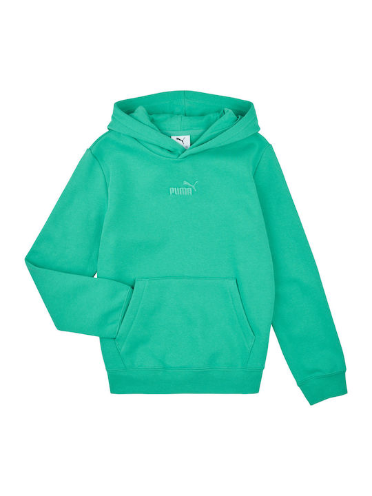 PUMA Kids Sweatshirt with Hood Green Hoodie Fl