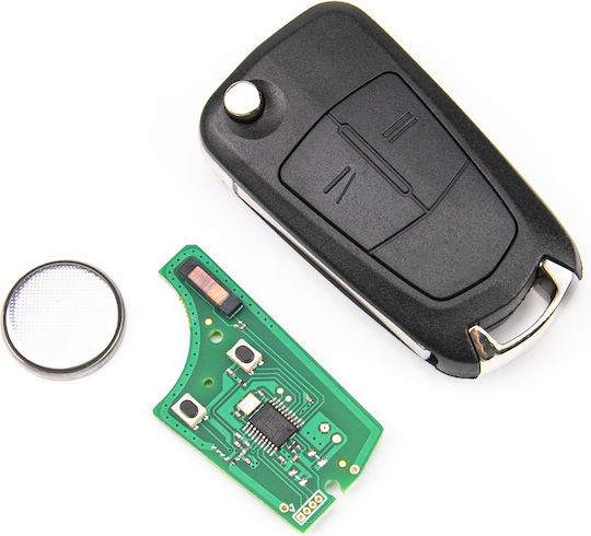 Elektronische Klappbare Autoschlüsselhülle Opel Astra H Zafira B 2 Schaltflächen
