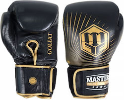 Sport Masters Mănuși de Box din Piele pentru Competiție Negre