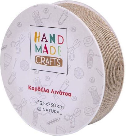 Hand Made Crafts Κορδελα Λινατσα Natural 2,5x730cm