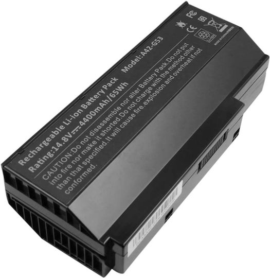 Avizar Replacement Battery Asus G53 G73 Pc Li-ion 14.8v 4400mah 65wh Black