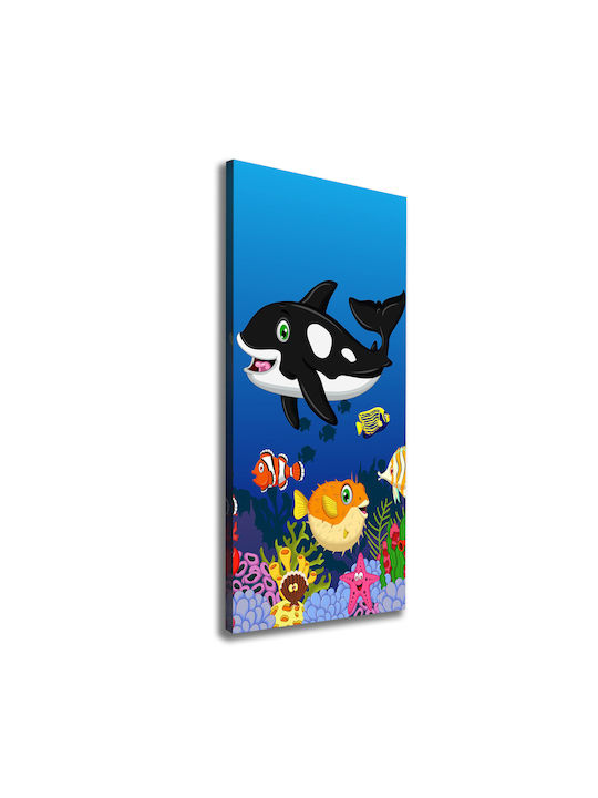 Gemälde Segeltuch Professioneller Raum Dekoration Unterwasserwelt 50x125 cm