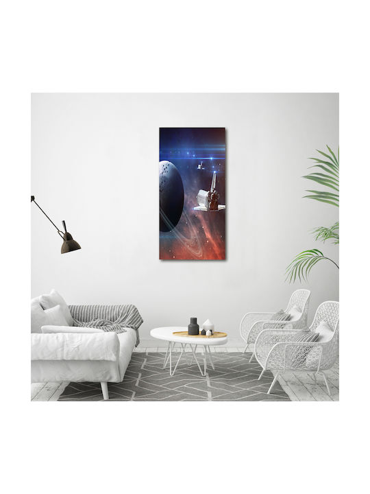 Panou De Perete Din Pânză Proiectat Pentru Decorare Exigentă Navă Spațială 70x140 Cm