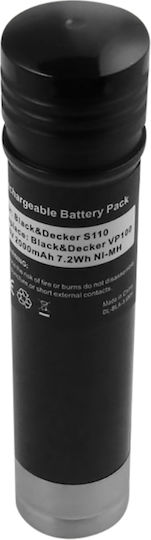 Avizar Ersatzbatterie Schwarz Decker Vp100 Vp110 NiMH 3.6V 2000mAh Schwarz