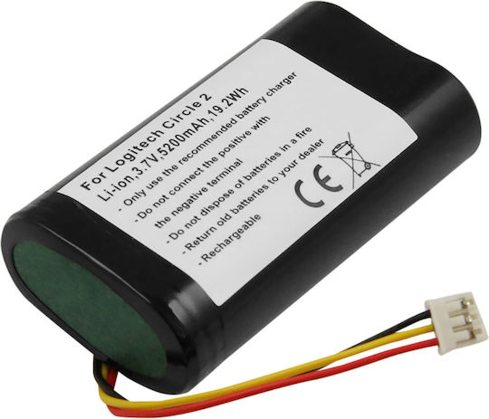 Avizar Battery Panasonic Cgr-v610 Surveillance Camera Li-ion 7.2v 2000mah Black