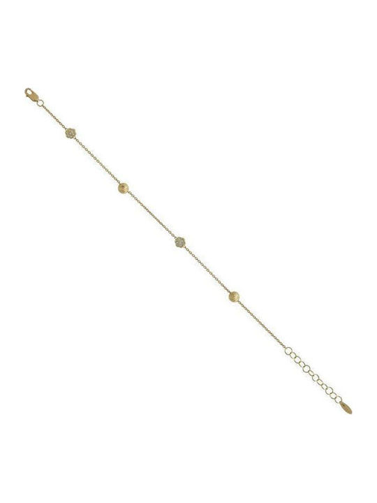 Papadopoulos Gold Women's Gold Bracelet with Zircon K14.21056