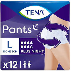 Tena Plus Night Incontinence Diapers Large 12 Units