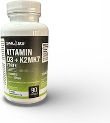 Smlabs D3 + K2mk7 Βιταμίνη 90 μαλακές κάψουλες Smlabs D3 + K2mk7 Βιταμίνη 90 μαλακές κάψουλες