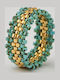 The Gem Stories Ring with Stones Gold Plated