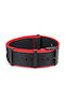 Fabric Strap Nato Red 22mm