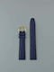 Lederriemen Blau 18mm