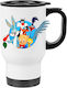 Купа Термос Looney Tunes 450ml Бяла