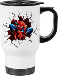 Κούπα Θερμός Spiderman 450ml Λευκή