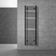 LuxeBath Sahara Towel Rail Bathroom 300x1400 Black