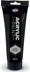 Zieler Premium Acrylfarben Lampenschwarz 120ml 609299399