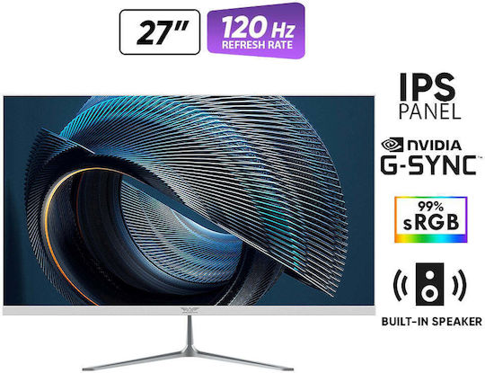 Armaggeddon Xtreme Series XF27HD Super G120 IPS HDR Gaming Monitor 27" FHD 1920x1080 With Response Time 5ms GTG White