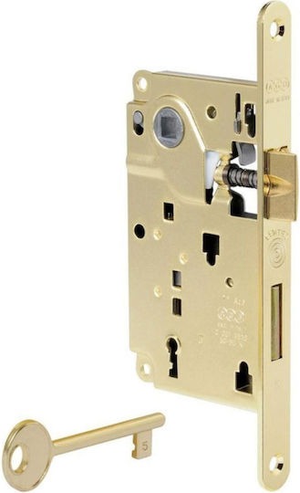 Agb Piccolo Oval Lock 40/70 Strike Plate Interior Doors Gold