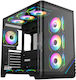 Armaggeddon X-CURVE Giga 10 Gaming Midi Tower Computer Case with Side Window and ARGB Lighting Black