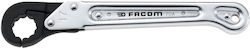 Facom Single Polygon Wrench with Ratchet Mechanism