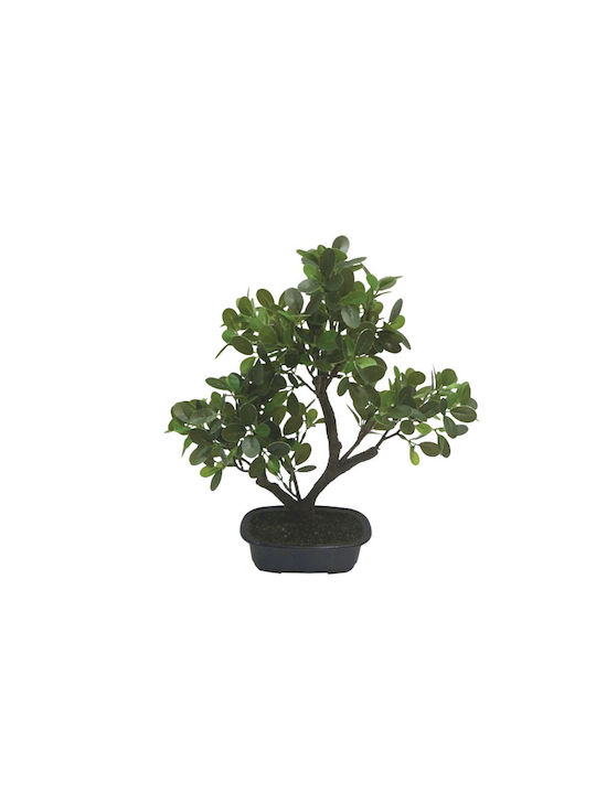 Изкуствено растение в саксийка Бонсай Пластмасова Green 21см Marhome