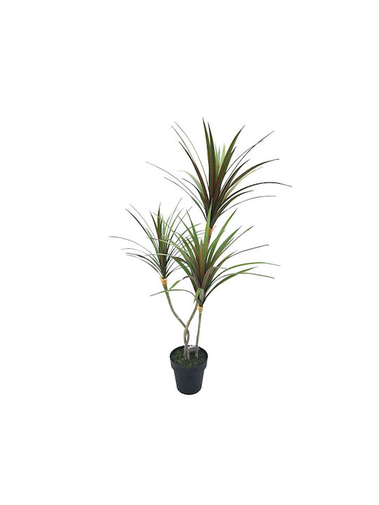 Plantă Artificială în Ghiveci Yucca Real Touch Triplu Green 90cm Marhome