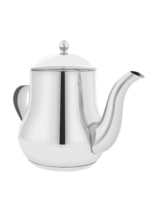 Signature Stainless Steel Teapot Capacity 1.4l Spout Lid Silver