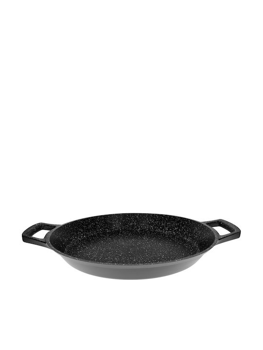Cheffinger Tigaie Paella Antiaderentă Efect Marmură 32 Cm Neagră