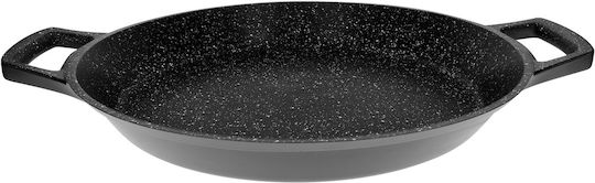 Cheffinger Paella Pan Non-stick Marble Effect 32 Cm Black
