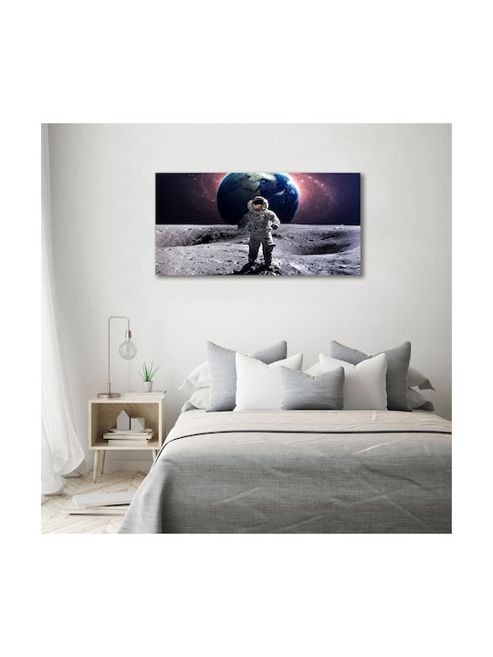 Canvas Painting Uniform Elegant Wall Decoration Astronaut 140x70 Cm