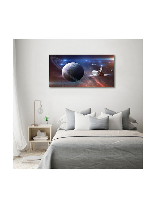 Gemälde Segeltuch Einfache Elegante Wanddekoration Raumschiff 140x70 cm
