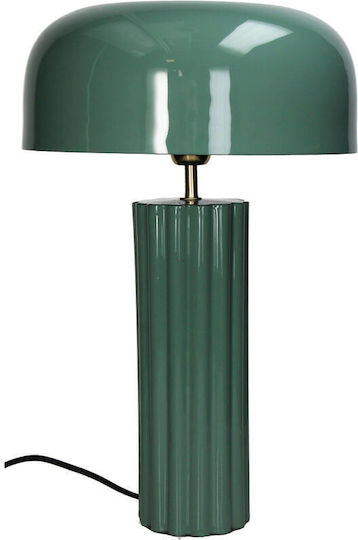 Metal Table Lamp with Blue Shade and Base