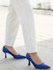 Leder Pumps Blau