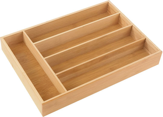 Cheffinger Besteckeinsätze für Schubladen Hölzernes Braun