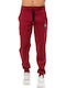 Jogginghose mit Gummizug Burgundisch
