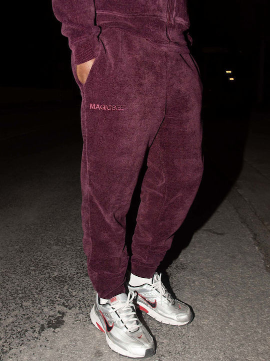 Magic Bee Pantaloni de trening Burgundia