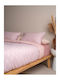 Sunshine Duvet Cover Set Cotton King Size with 2 Pillowcases 260x270 Cotton Feelings 2048 Powder