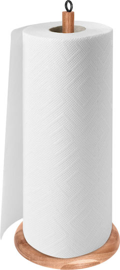 Cheffinger Akazienholz Papierhandtuchhalter Stabiler Halt Elegantes Design Braune Beigetöne