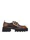 Δερμάτινα Γυναικεία Loafers σε Ταμπά Χρώμα