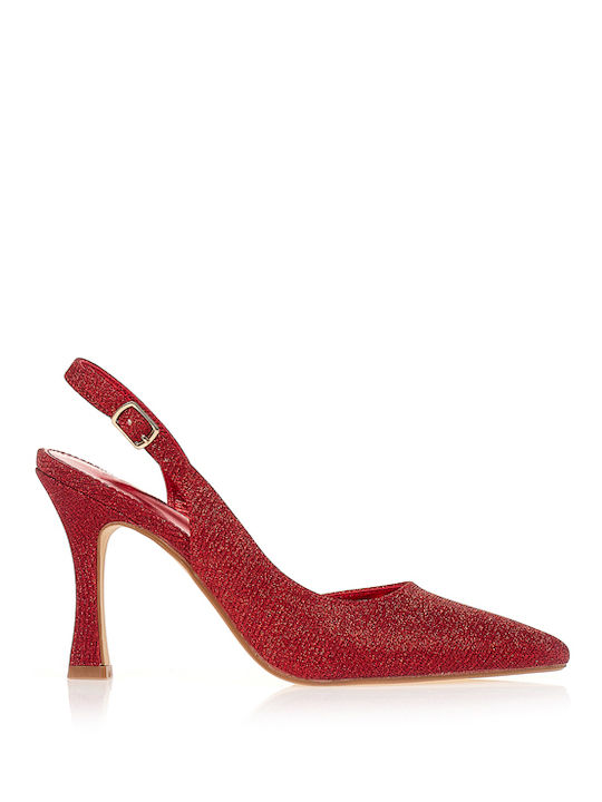 Tsoukalas Pumps mit hohem Absatz Rot