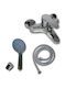 Axon Line Mixing Bathtub Shower Faucet White
