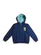 Kids Sweatshirt Cardigan with Hood Blue