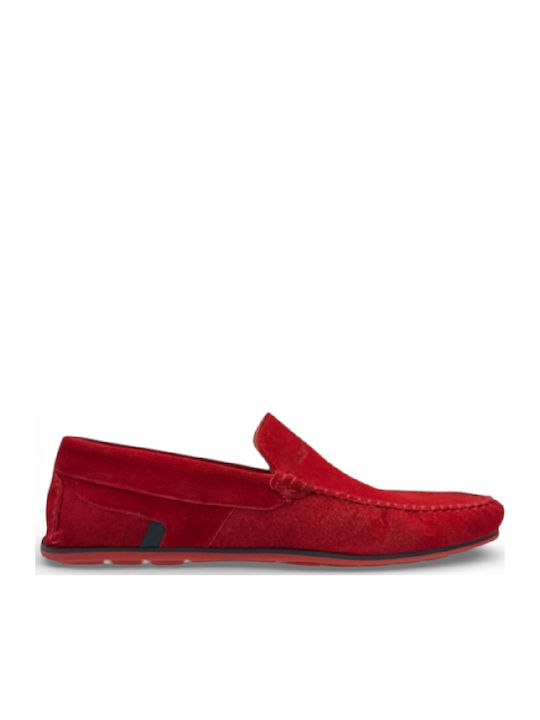 Box Shoes Mocasini barbati in Roșu Culori
